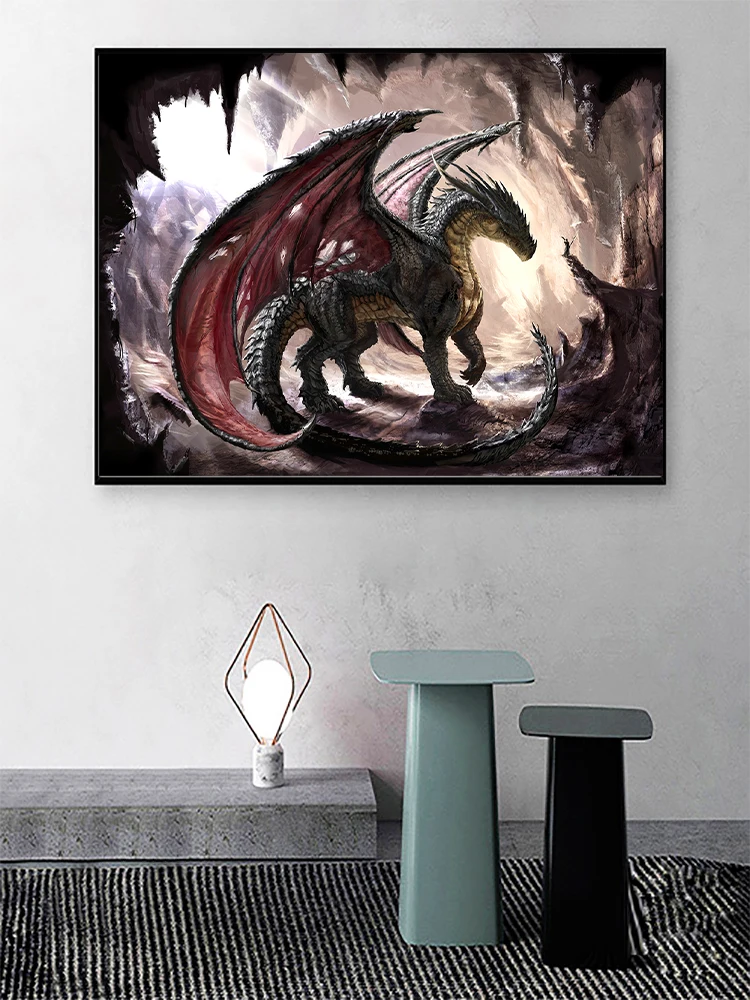 Animal 5D diamond painting Legend of the Dragon Diamond Painting Mosaic Full Diamond Embroidery Painting Home Decoration