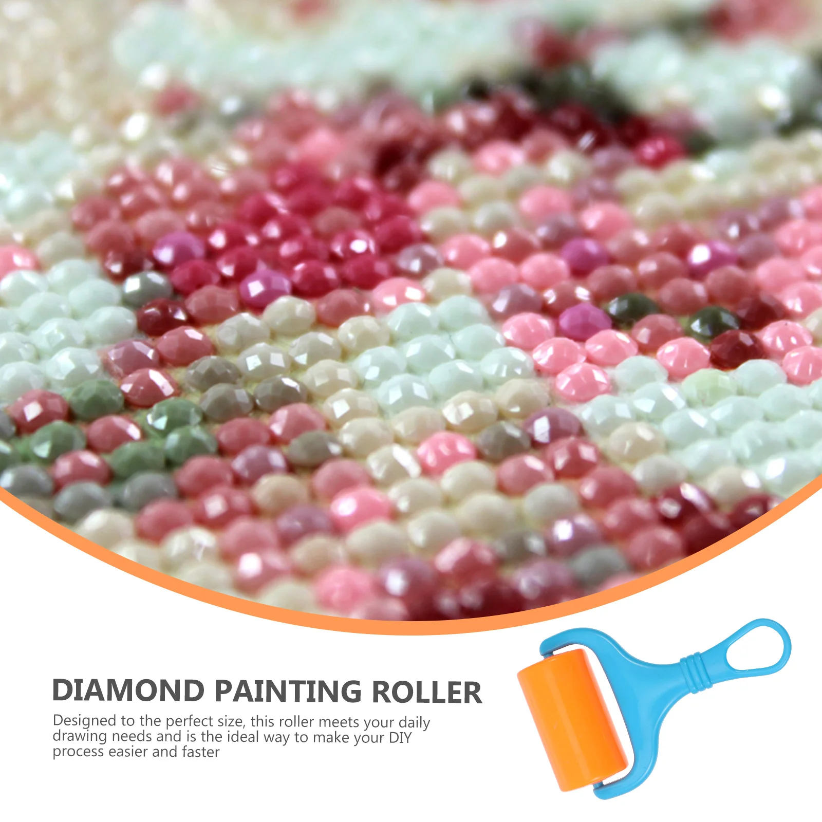 

3pcs Diy Rhinestone Applicator Plastic Roller For Painting Stamping Craft Non-Slip Durable Rolling Tool Ink Roller Quilting