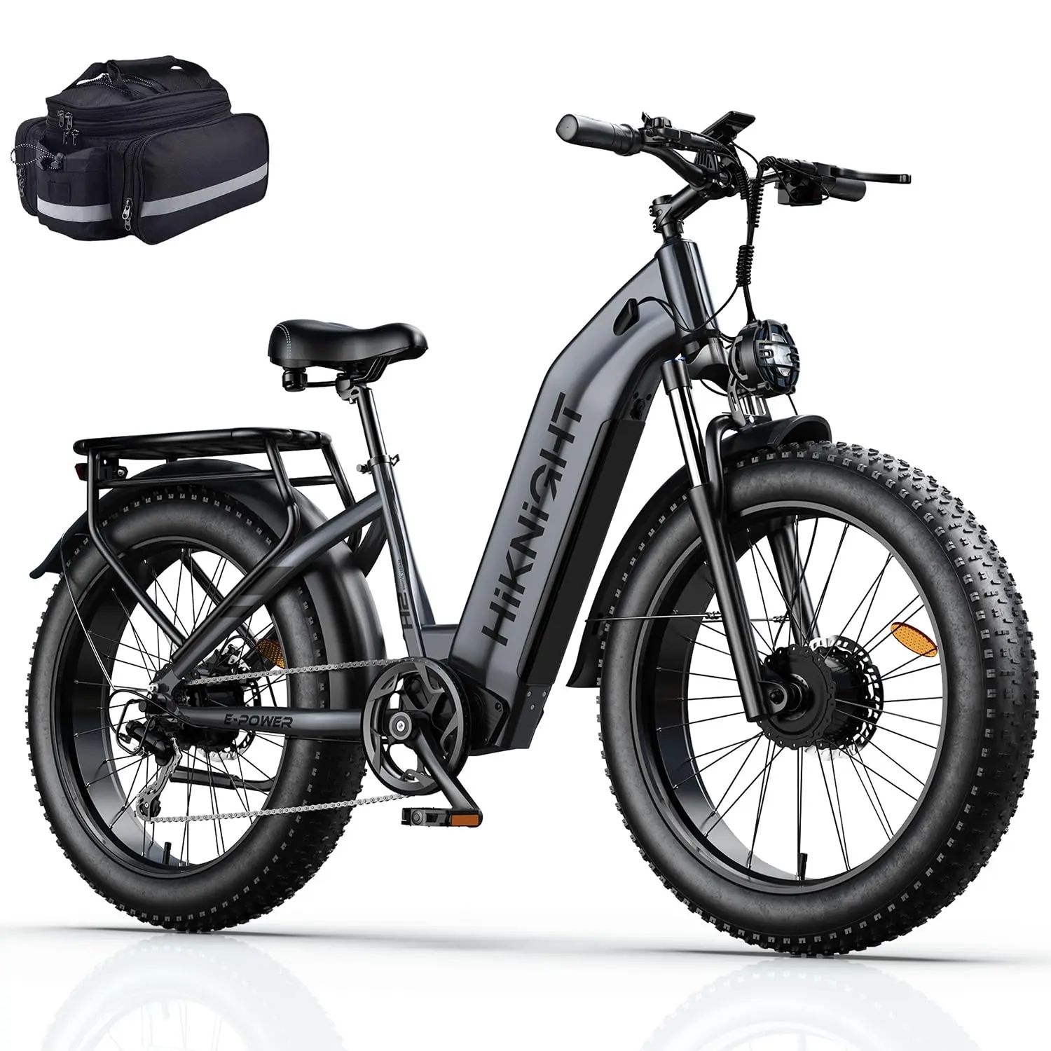 Dual Motor Electric Bicycle 4000W Peak 52V 20AH Battery Adults Off-Road E-Bike, Customized