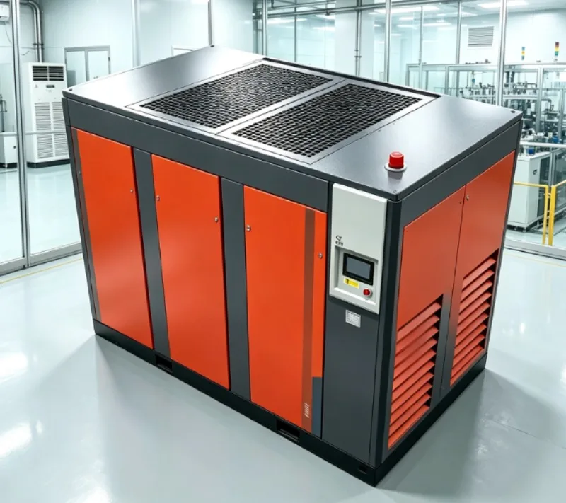 All‑in‑one PM VFD Screw Air Compressor 15kW 20HP 16Bar, Complete Unit With Tank Dryer Filter For Laser Cutting Machine