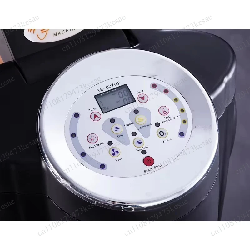 Professional O3 Ozone Micro Mist Hair Steamer with 7 Color LED Light Therapy Hair Treatment Steam Cap for Salon Home Use
