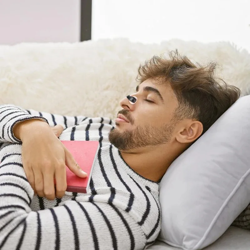 15Pairs مشبك الأنف المغناطيسي تحسين جودة النوم وقف الشخير الأنف تقليل الشخير التنفس كمية العصابات ليلا