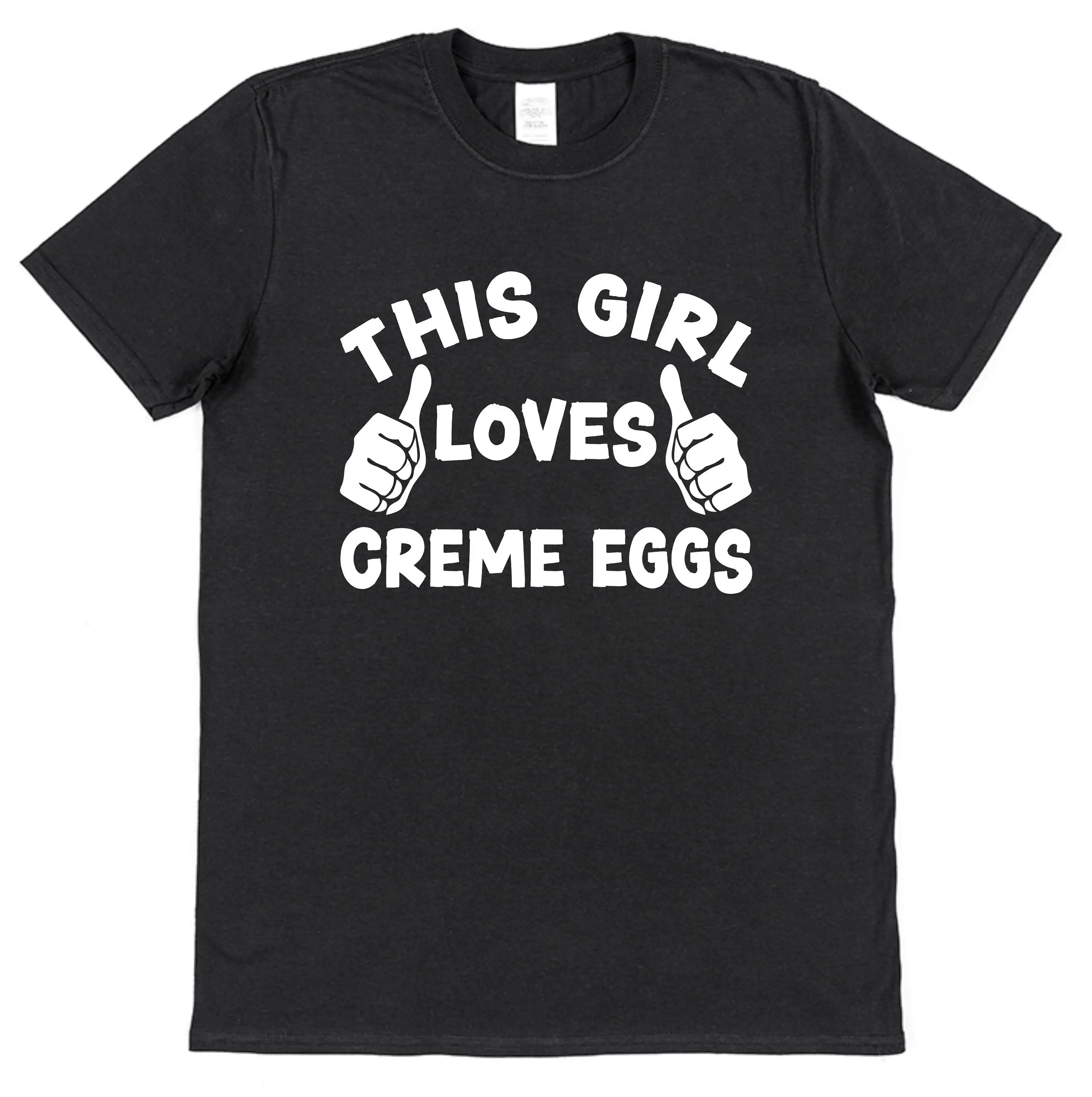 This Guy OR Girl Loves Creme Eggs T Shirt for Adults Children Classic British Treat Lover Sweet Candy Easter Food Chocolate