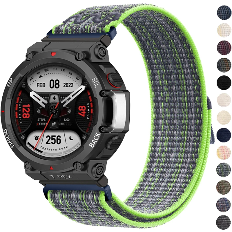 Cinturino in nylon Quick Fit per Amazfit T-rex 3/2Trex Pro Cinturino sportivo ultra elastico per Amazfit T-Rex2 1 Smart Watch Correa Belt