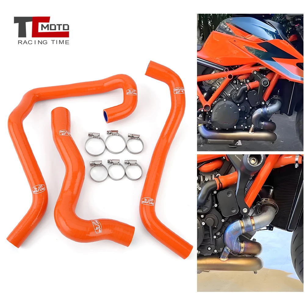 

Motorcycle Silicone Radiator Coolant Hose Silicone Hose Kit For KTM 1290 Superduke Super Duke R RR 2020 2021 2022 2023 2024