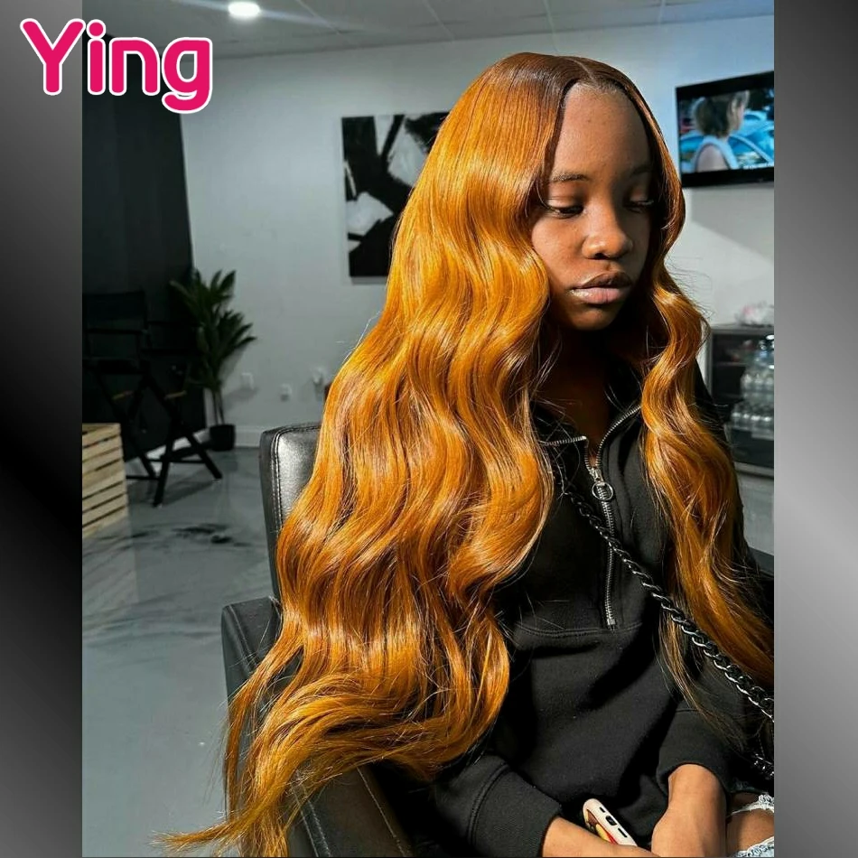 

Body Wave Golden brown Colored 13x4 Lace Frontal Human Hair Wig PrePlucked Brazilian Ready Go 4x4 Closure Wigs For Black Women