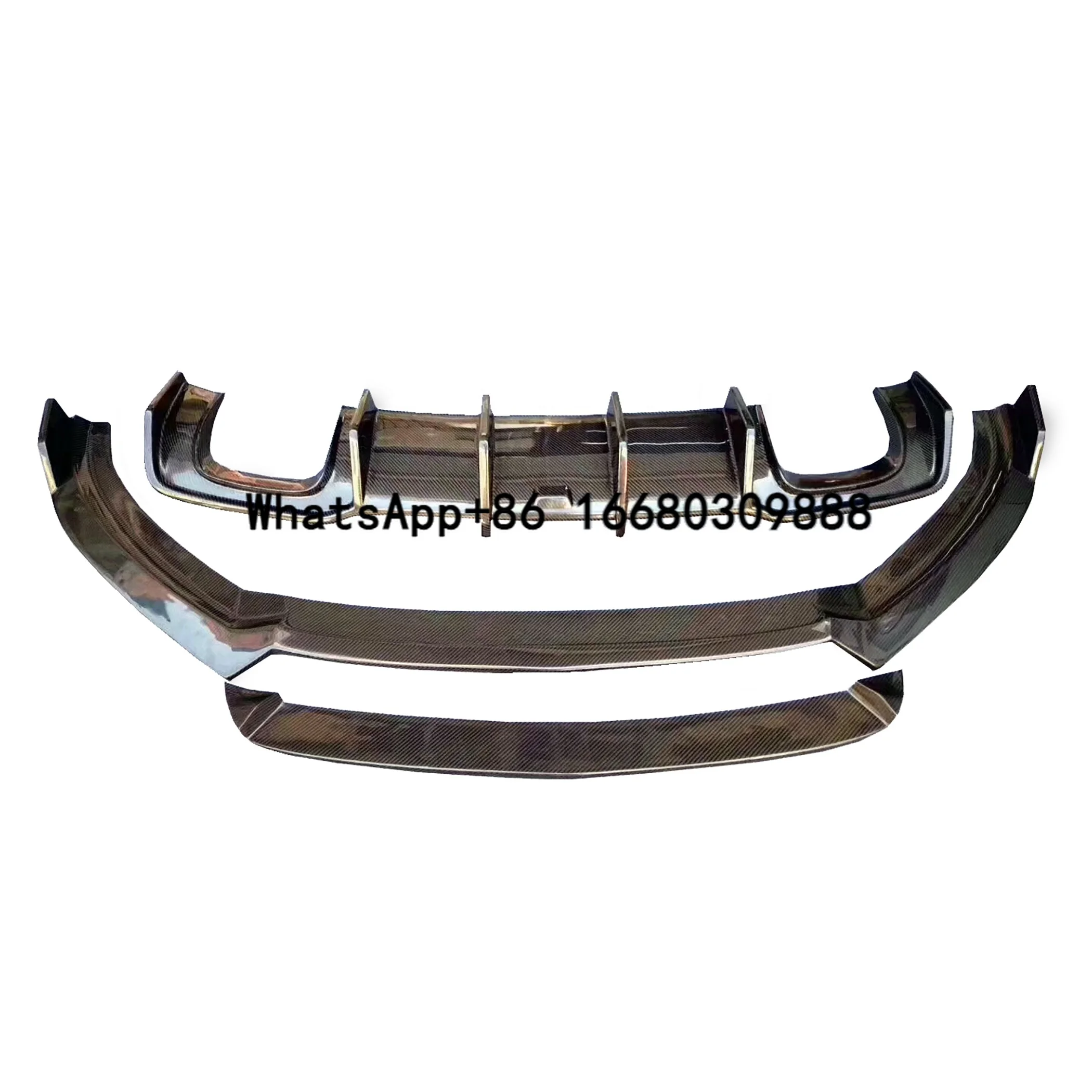 

Z-ART 2017-2019 Carbon Fiber Front Lip for S3 Carbon Fiber Rear Spoiler for A3 Sline S3 Carbon Fiber Body Kit