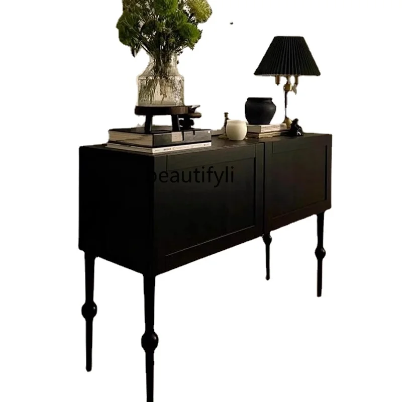 French Style Console Tables Chinese Style Retro Silent Solid Wood Console Tables Aisle Corridor Entrance Cabinet furniture