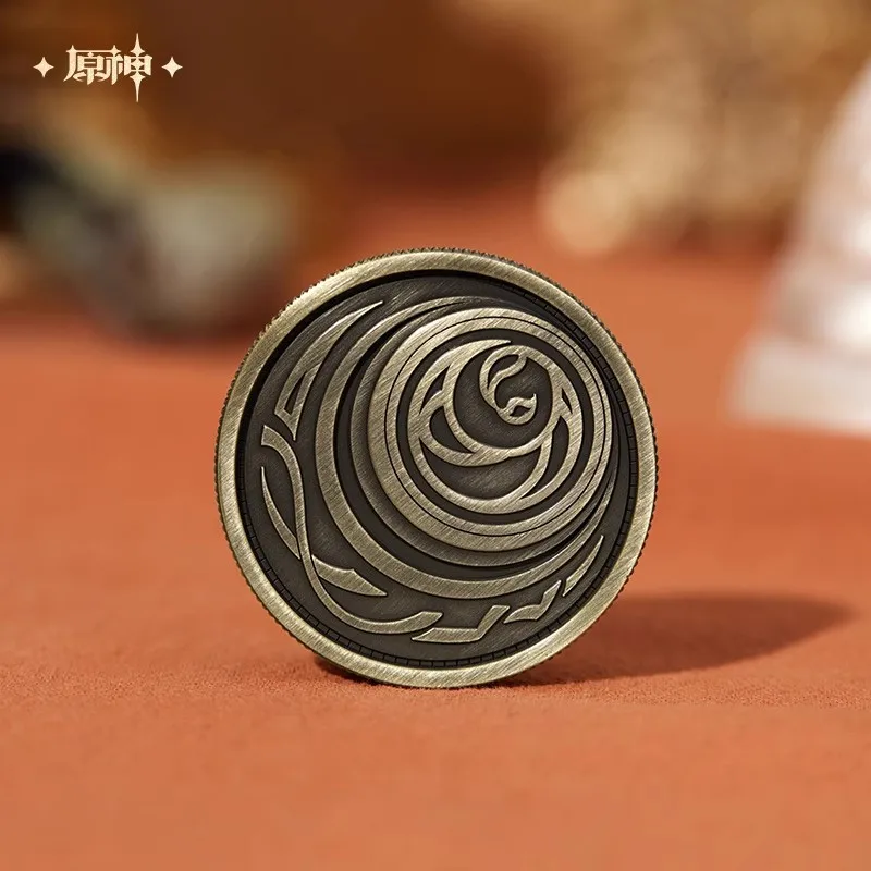 

Официальный Genshin Impact, лицензированный аниме Flins Decision, ожерелье с монетами, набор аксессуаров для игр, праздничный подарок