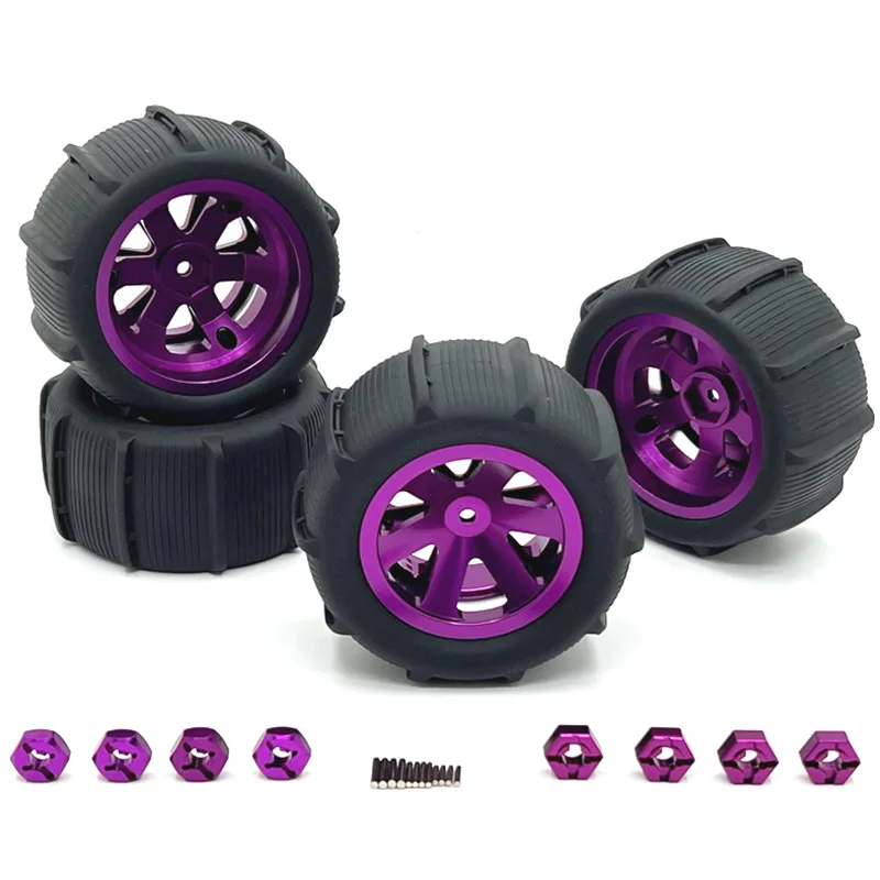 Metal Upgraded Tire Clamp Wheels For MJX WLtoys SCY JJRC RIaarIo LC HuanSu and other RC Car Parts