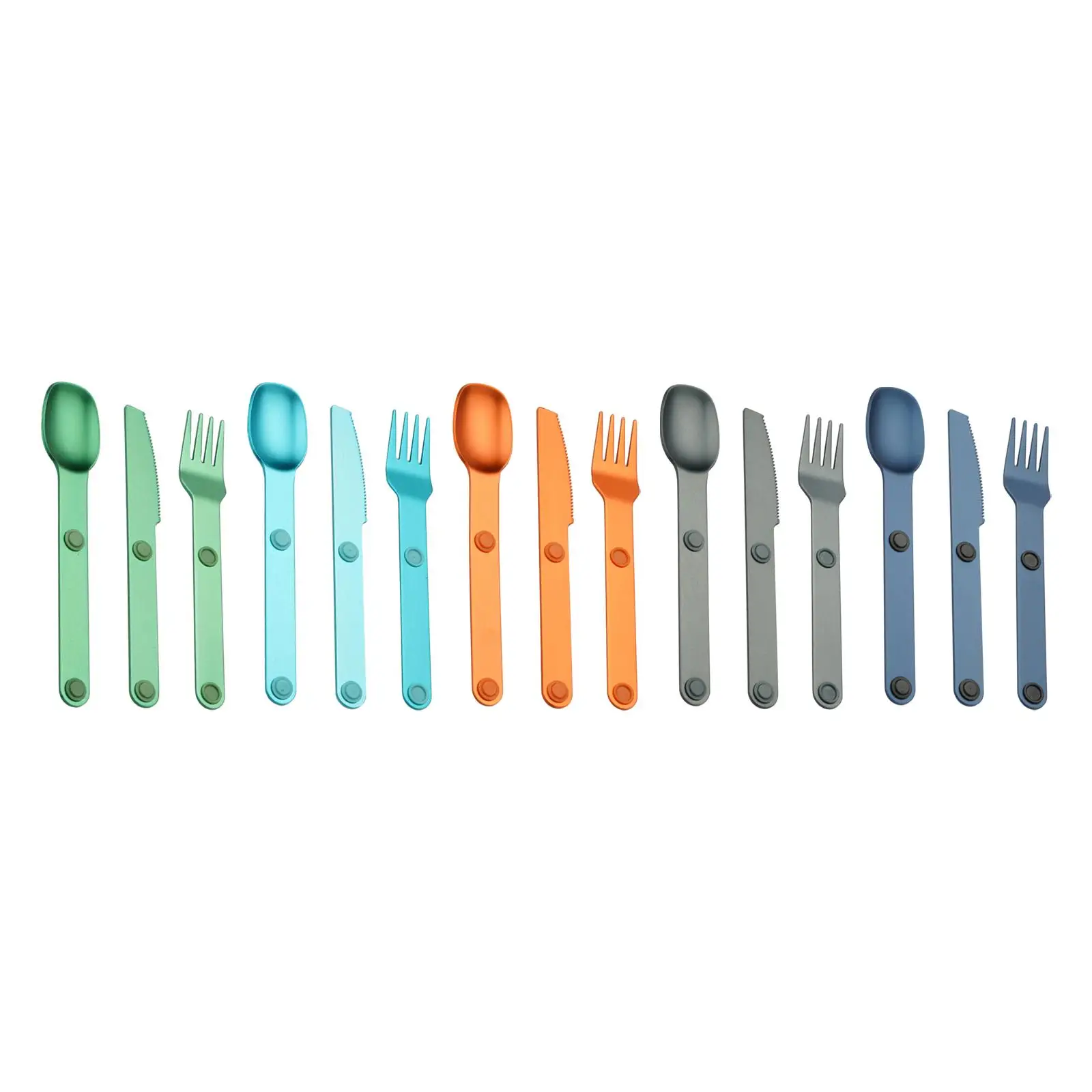 Camping Cutlery Set Camping Utensils Dinnerware Spoon Spork Set Outdoor