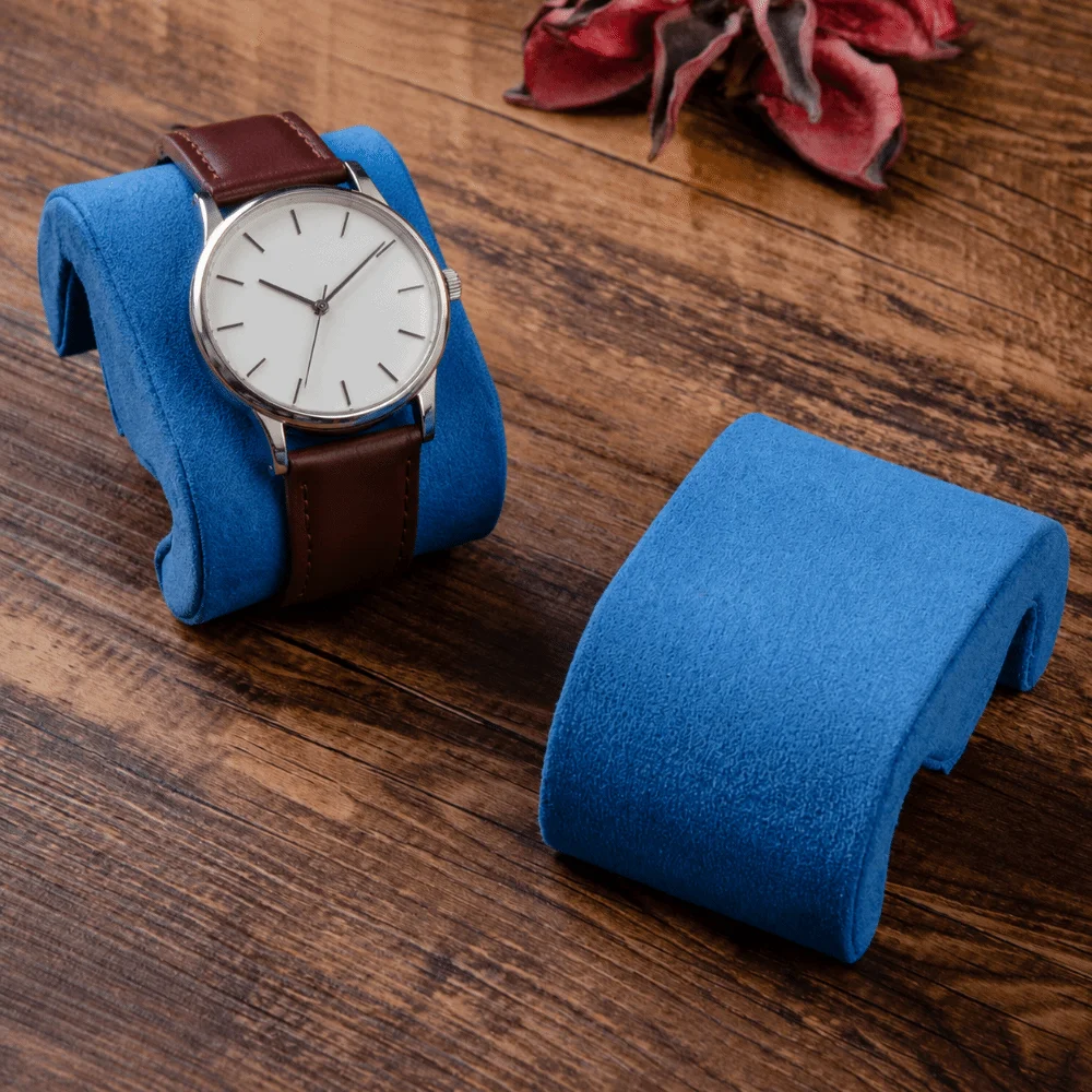New Soft Suede Velvet Watches Storage Pillow Display Fixed Fixed Pillows Multi Functional Watch Boxes Accessory Watch