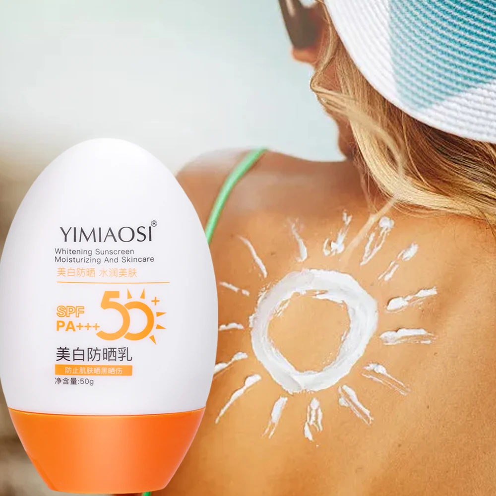 50g Sonnenschutz wasserdicht langlebige Gesichts körper Hauts chutz spf 50 Sonnencreme nicht klebrig erfrischende Öl kontrolle Sonnenschutz