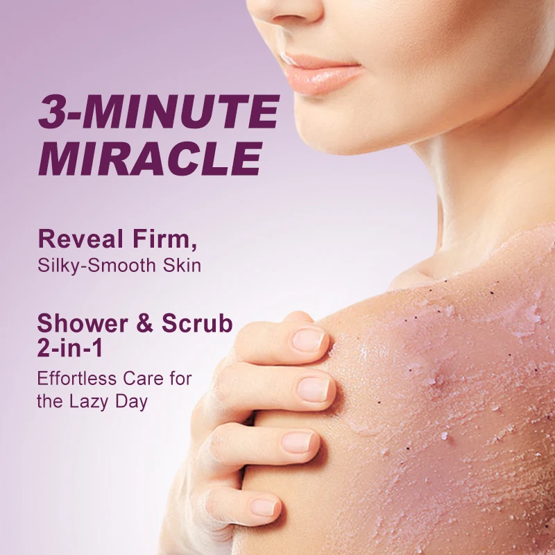 500g Lavender Body Scrub Shea Butter Exfoliating Deep Cleansing Dead Skin Removal Whitening Moisturizing Smooth Skin Body Care