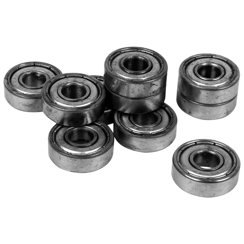 10Pcs 684ZZ Bearing 4X9X4 Mm ABEC-5 Miniature 684 Z ZZ Ball Bearings 684-2Z & 10Pcs Miniature Rubber Sealed Metal Shielded Metri