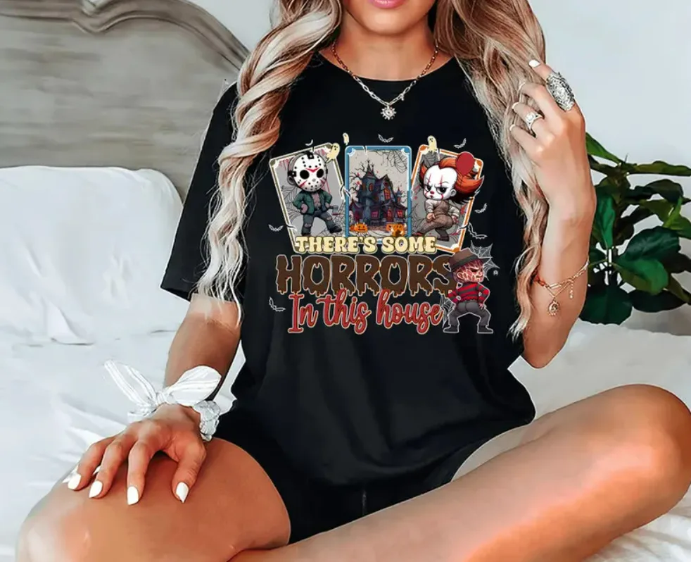 

There's Some Horrors In This House Shirt, Funny Halloween Tshirt, Spooky Season