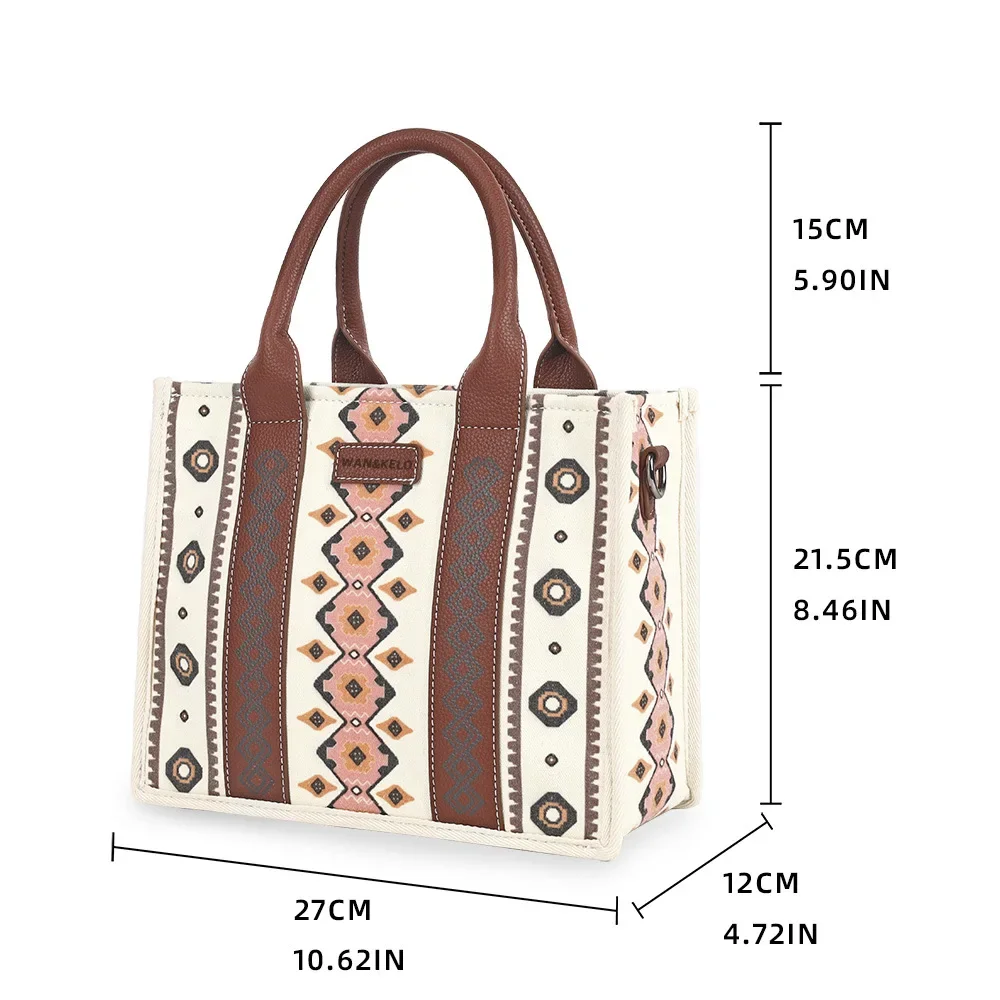 Vintage Tote Bag for Women Retro Shoulder Bag Top Handle Satchel, damska torebka Boho Western, torebka na ramię i torba crossbody