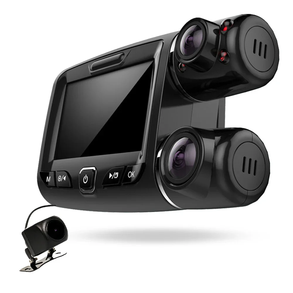 1080P HD 3 inch 3 way cameras car dvr black box with G-Sensor Loop Recording