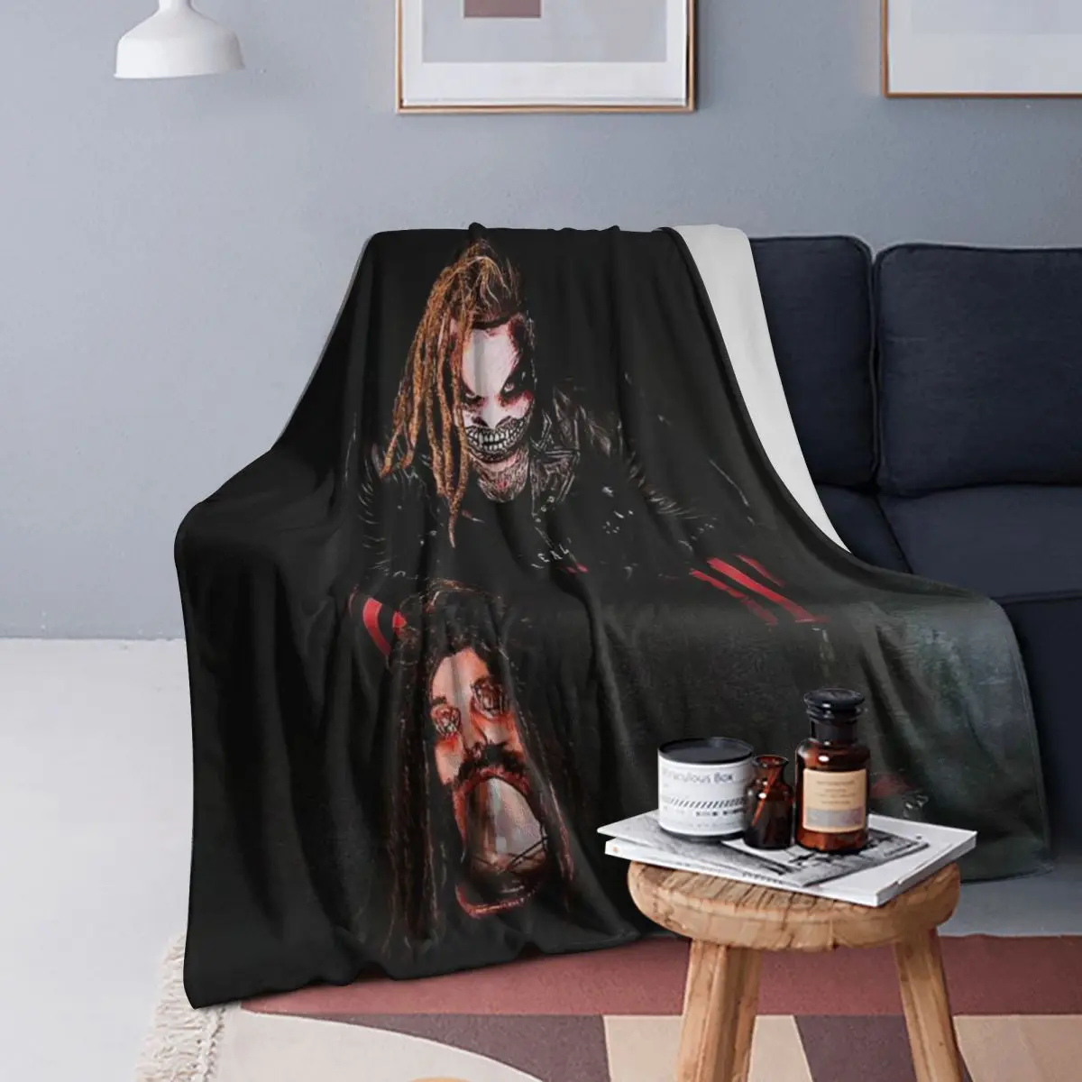 

Одеяло ужасов The Fiend B - Bray Wyatts, мягкое теплое фланелевое одеяло, постельное белье для кровати, гостиной, пикника, путешествий, дома, дивана