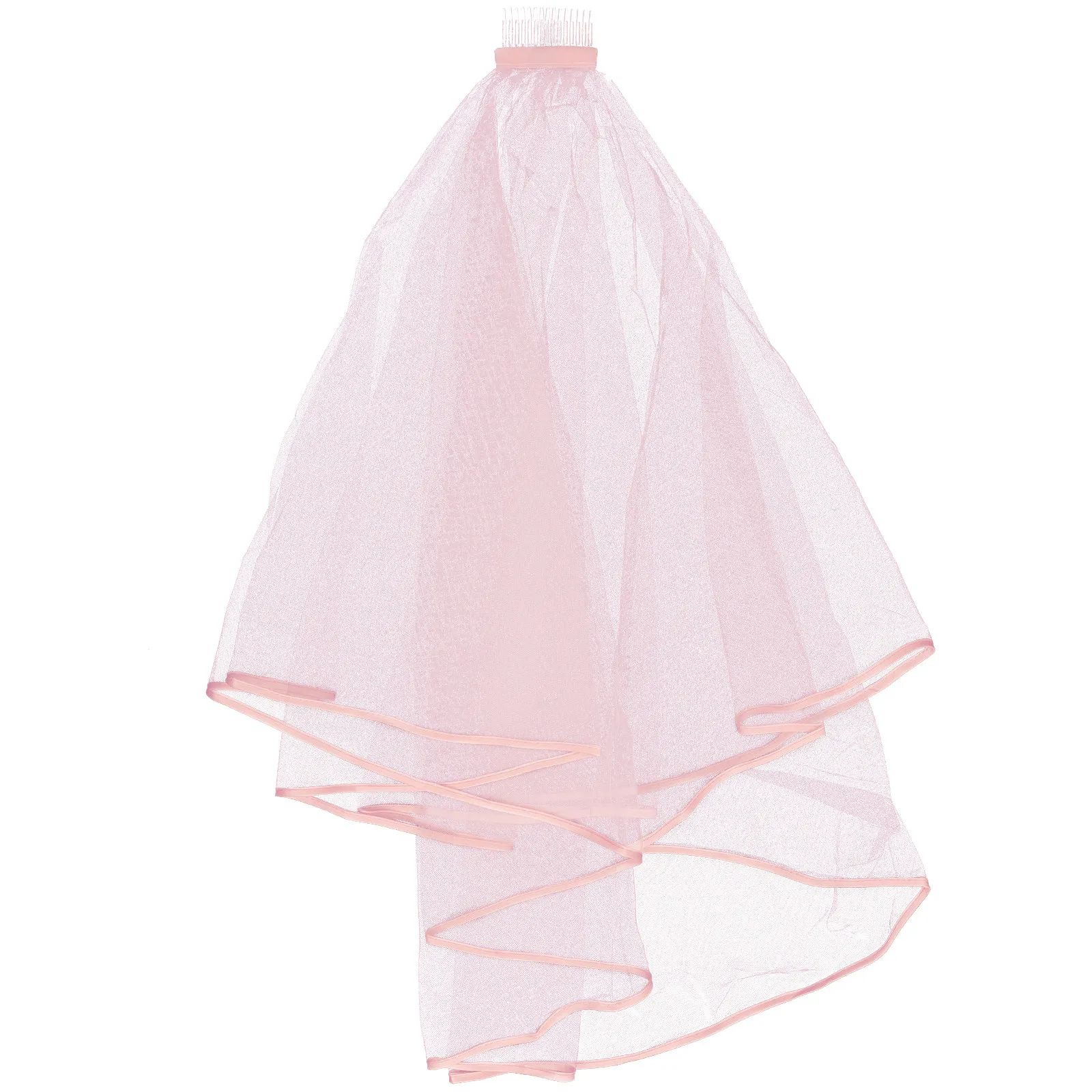 Double Layer Short Bridal Veil for Bride Bachelorette Party Wedding Photo Shoot Elegant Lightweight Headband Veil Stylish Disco