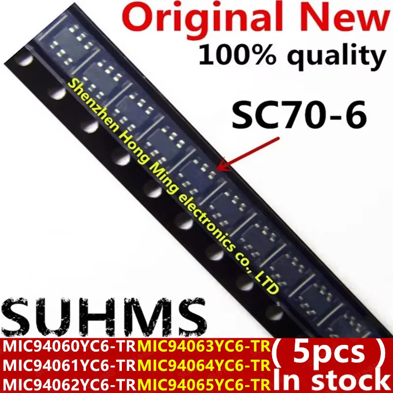 (5 sztuk) Nowy MIC94060YC6-TR MIC94061YC6-TR MIC94062YC6-TR MIC94063YC6-TR MIC94064YC6-TR MIC94065YC6-TR P54 P55 P56 P57 P58 P59