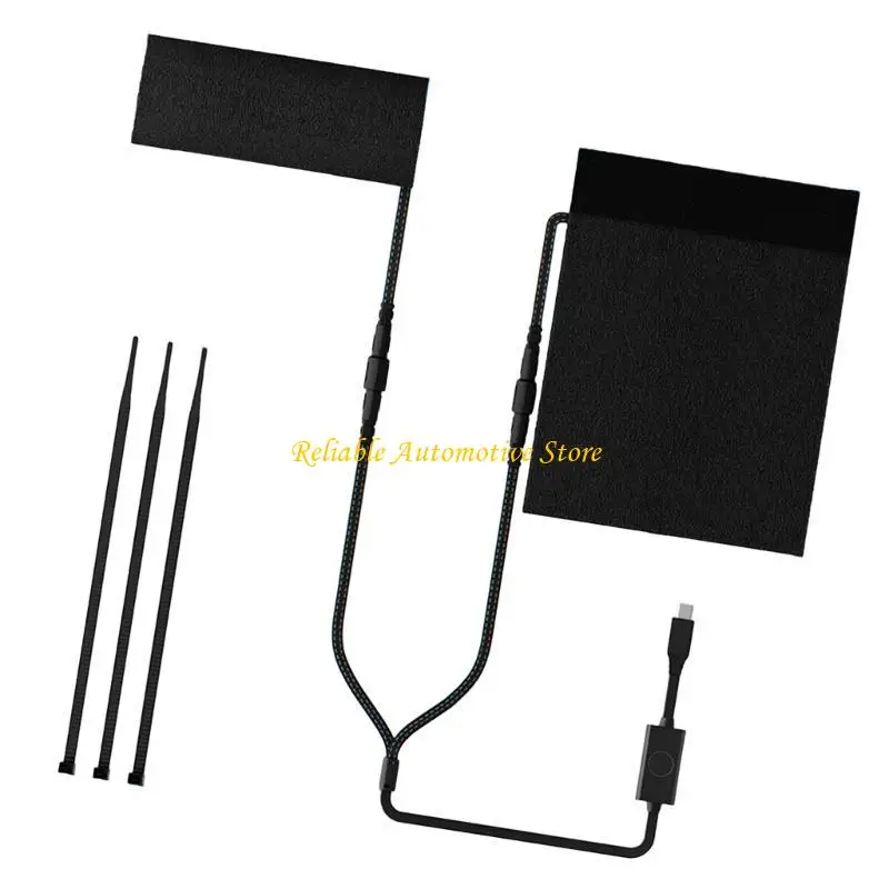 

M68B 12V Motorcycle Heated Grip Cover Pad Temperature Adjustment Heating Handle Cover