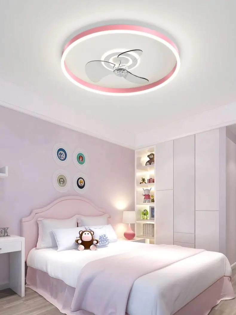 2023 New Modern Simple and Luxury Bedroom Lighting Ceiling Fan Light Restaurant High Wind Silent Ceiling Light with Fan