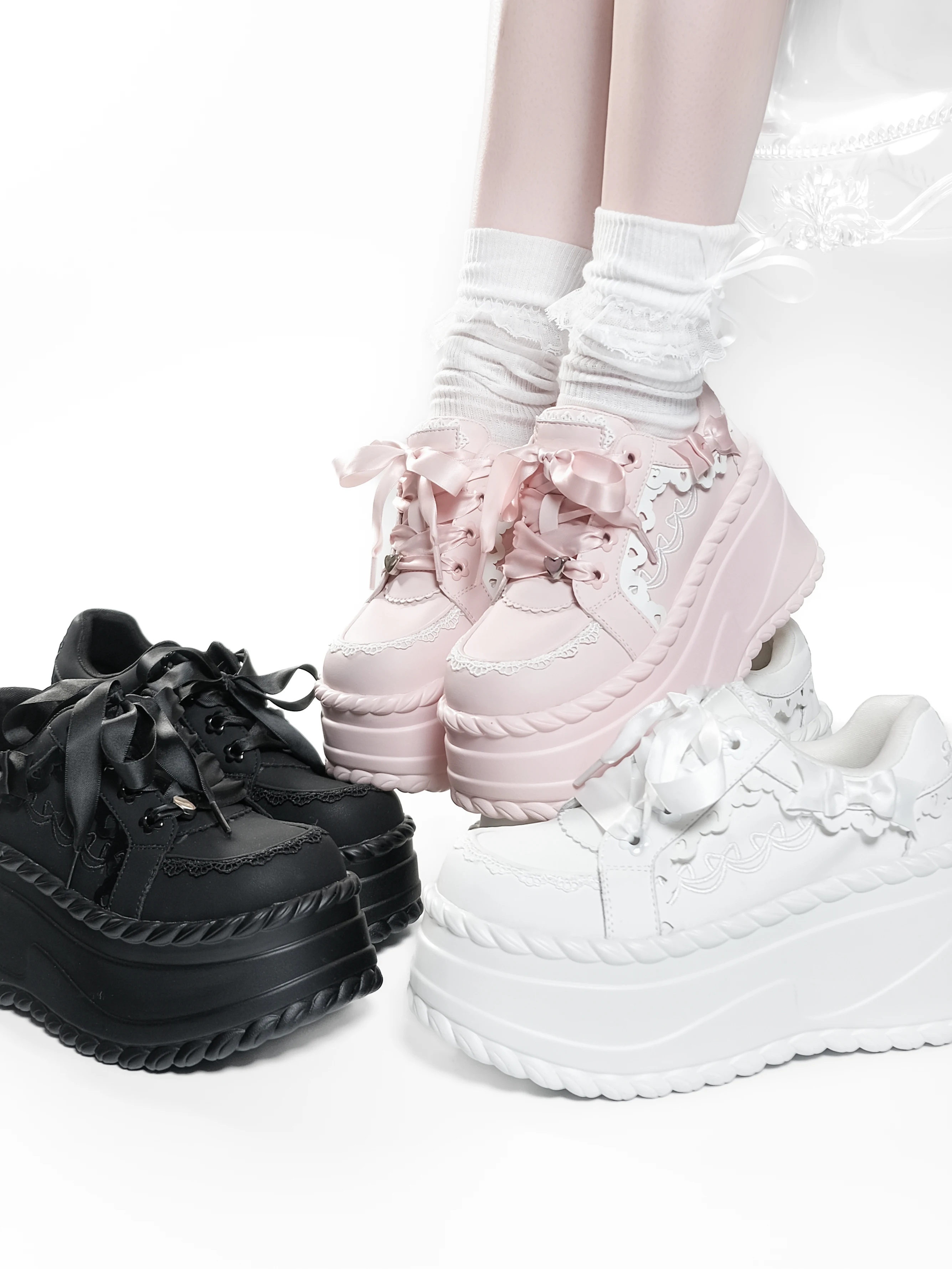 Niche Designer Punk Style Women's Shoes Avant-Garde Multi-Color Sweet Cute Girl Versatile Platform Shoes Sneakers