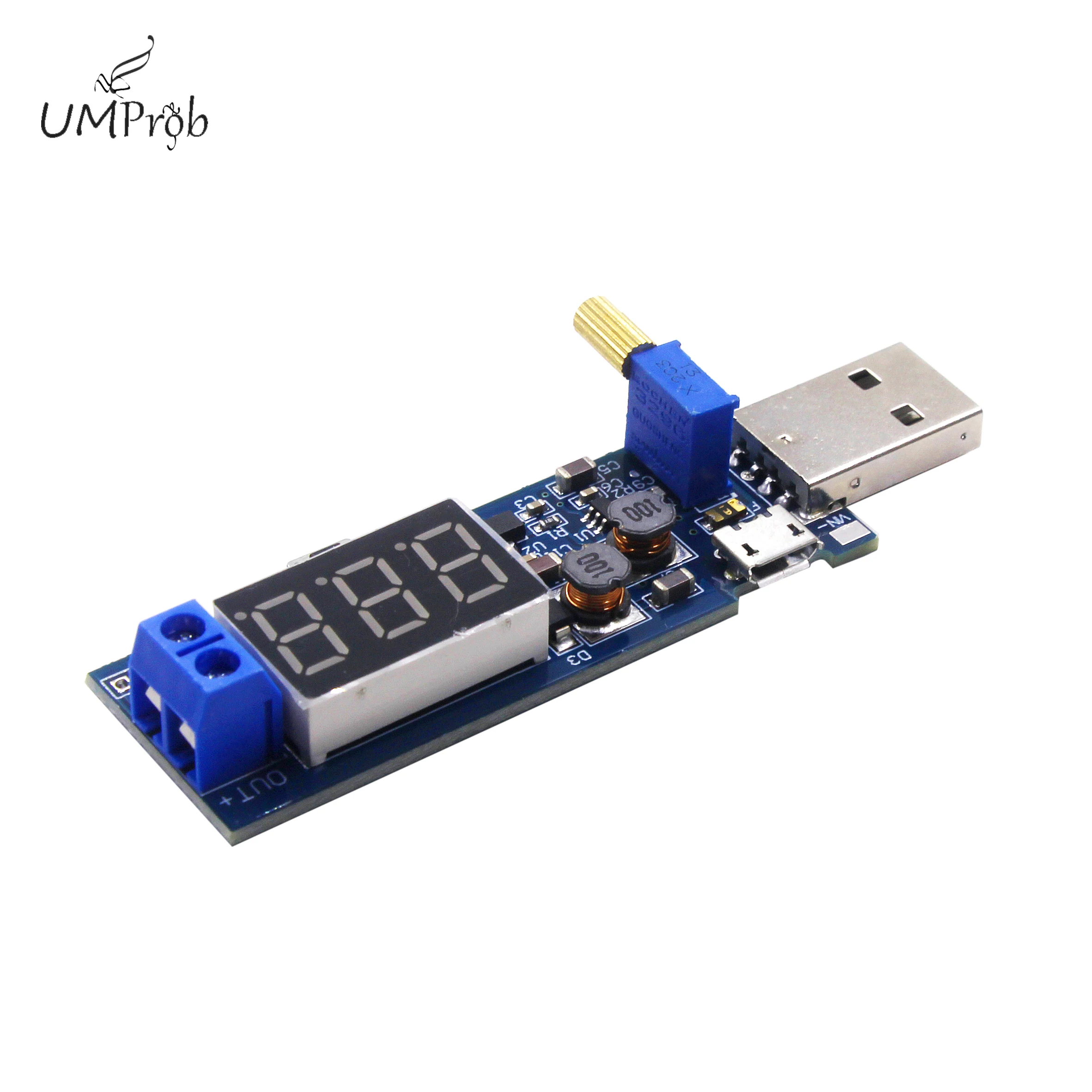 DC 5V to 3.5V / 12V USB Step UP / Down Power Supply Module Adjustable Buck Boost Converter Out DC 1.2V-24V