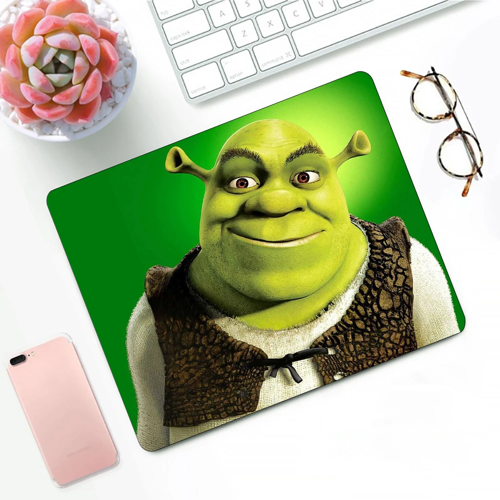 Funny S-Shrek Cartoon Cute Gaming Mouse Pad XS Small Mousepad For PC Gamer Desktop Decoration Office Mouse Mat Deskmat Rug