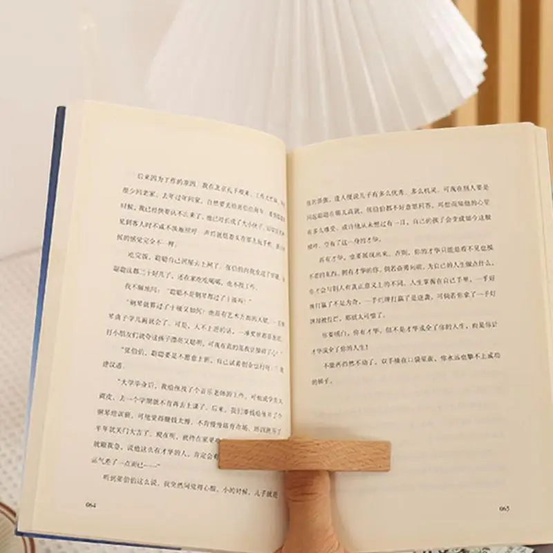 Wood Press Book Reader Tool Thumb Book Page Holder Book Stand For Office Book Lovers  Reading Aid Tools