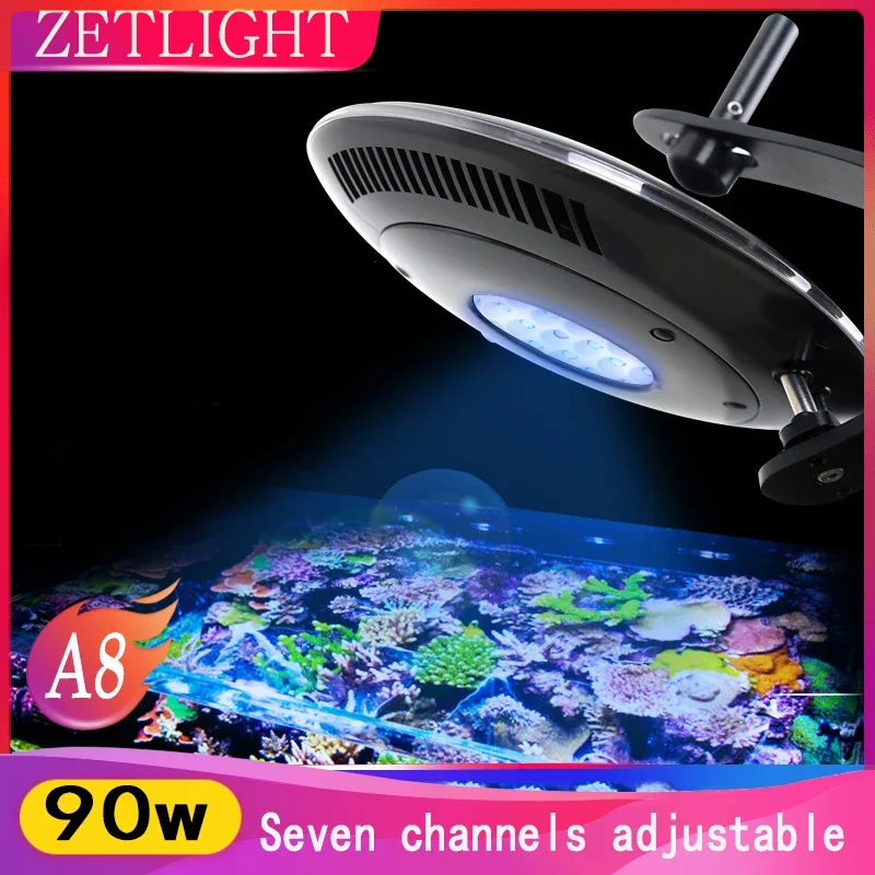 

Zetlight UFO A8/Z8 90W WIFI Fish Tank Programable Saltwater Sea Water Aquarium LED Light Marine Lights Coral Reef Lighting