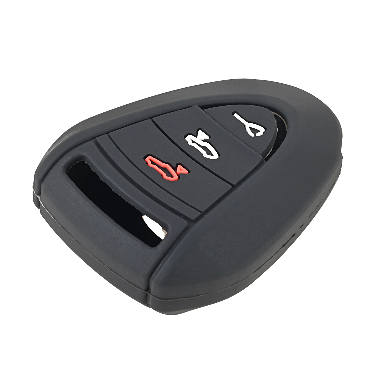 

1pc 3 buttons Black Car Key Case Silicone For Porsche 911 Cayman car remote key protective shell automobile Accessories