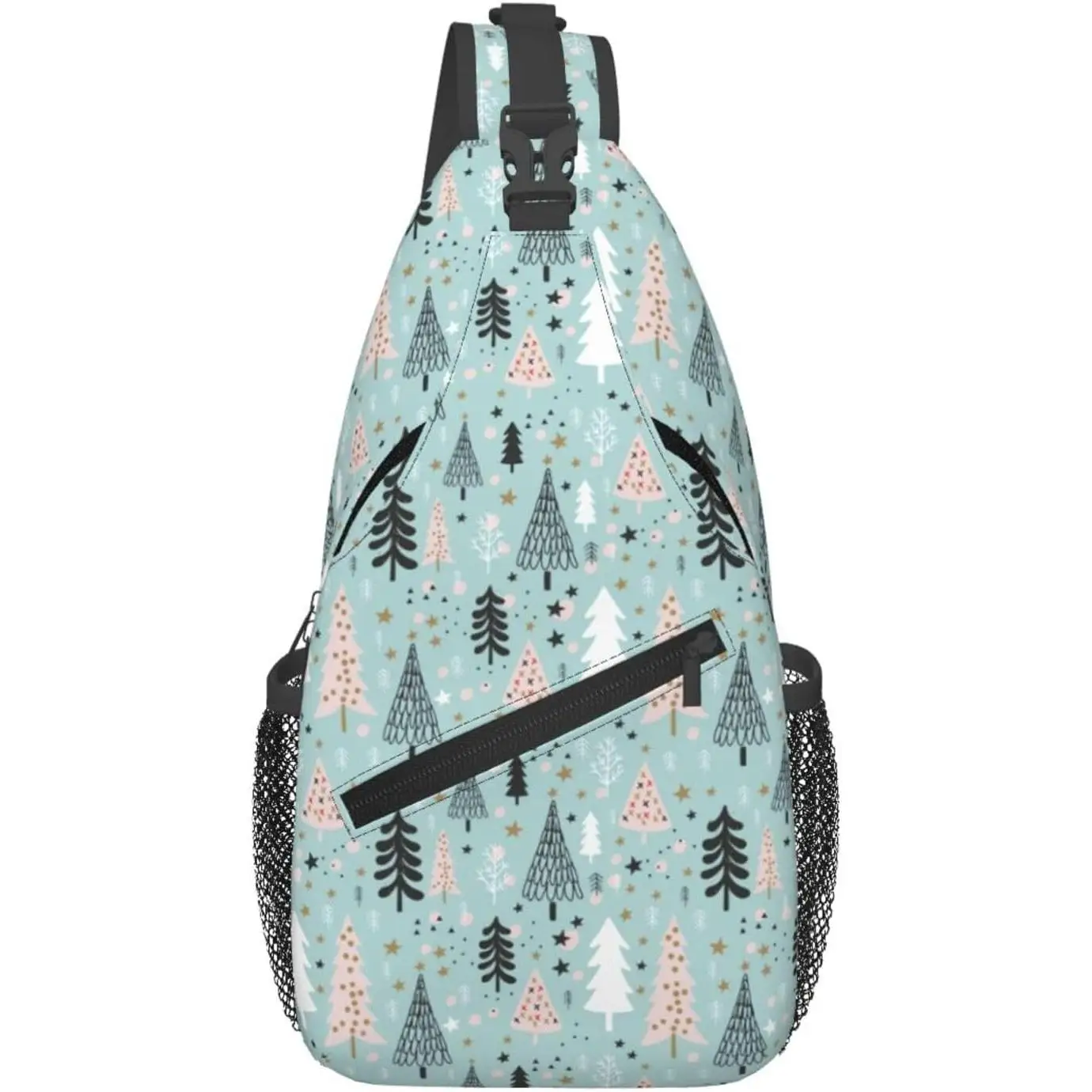 

Рождественский рюкзак через плечо для женщин и мужчин, регулируемая сумка на плечо в виде елки, рождественский рюкзак, подарки, водонепроницаемый