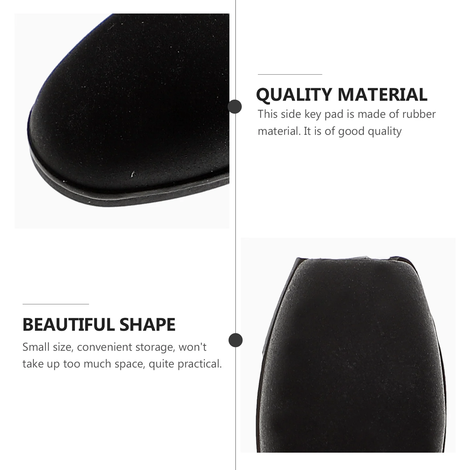 

3Pcs Saxophone Side Key Pads Black Rubber Replacement Side Key Covers Sax Palm Button Protector Music Instrument Accessory