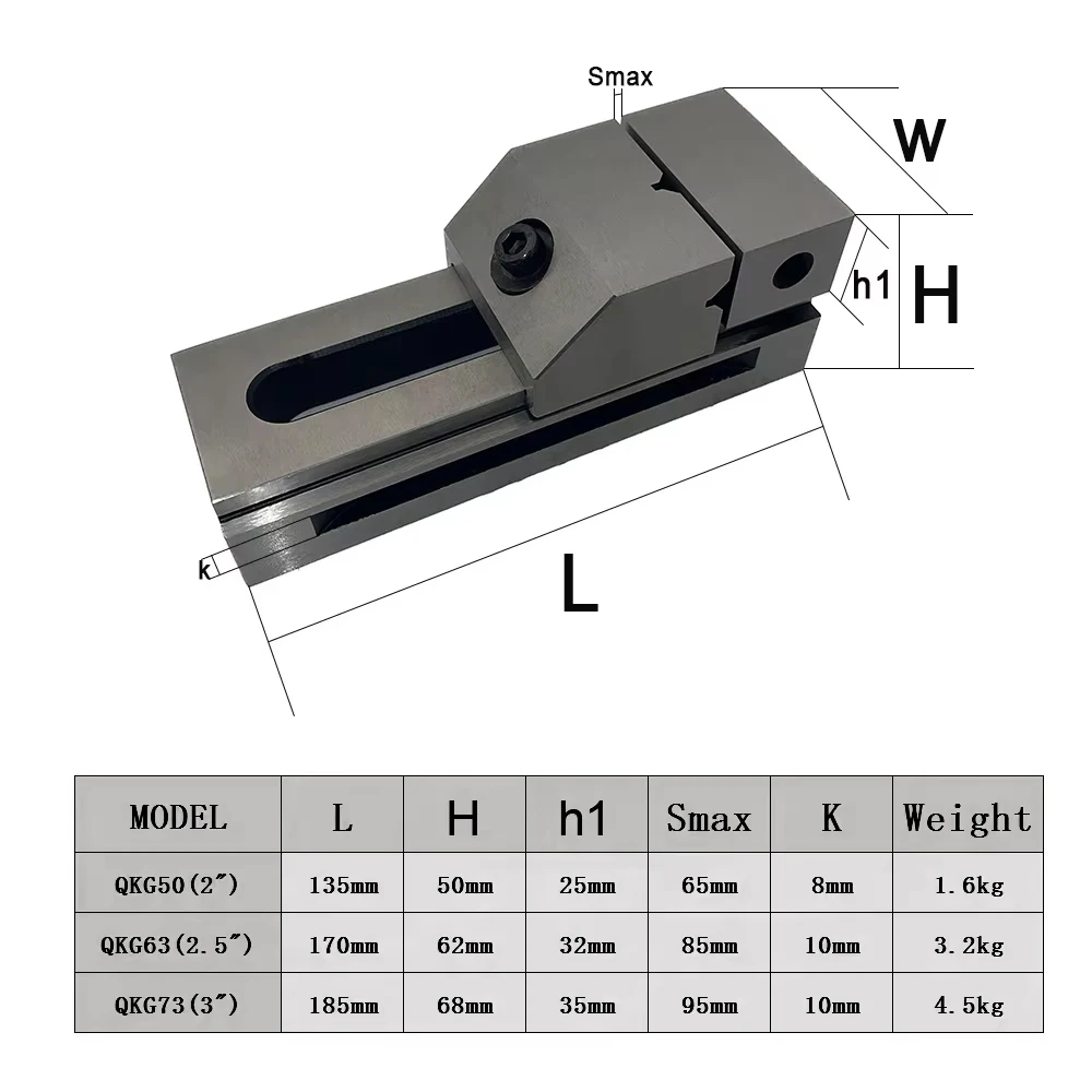 Lathe Vice 2/2.5/3 Inches Tool Steel Vise Bench Clamp Accuracy 0.005mm For CNC Milling Bench Drill Press Stand Lathe Mini Tools