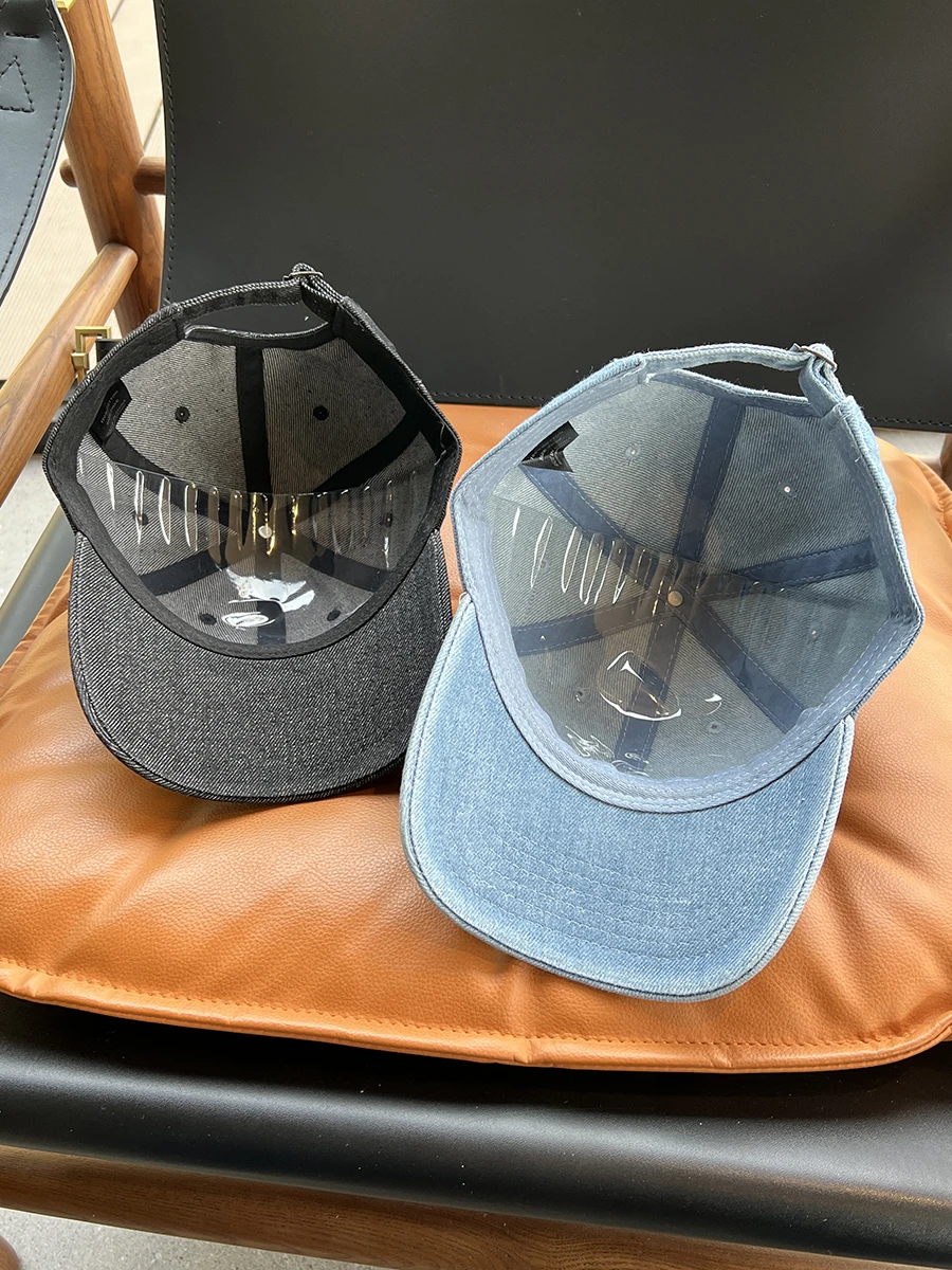 Gorra vaquera bordada versátil para hombre y mujer, gorra de béisbol de calle para primavera y verano