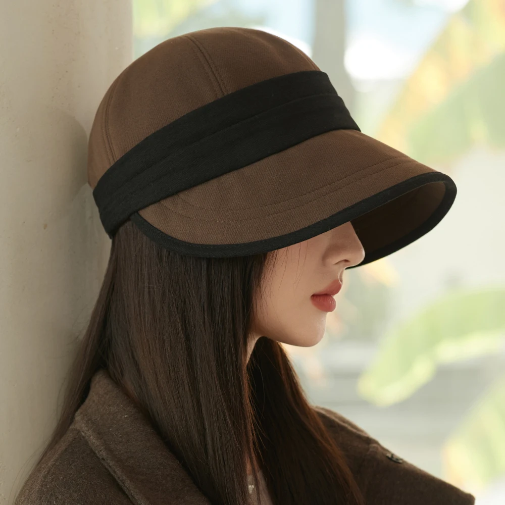 HT5012 Eimer Hut Neue Hohe Qualität Patchwork Herbst Winter Hüte für Frauen Packbare Breite Krempe Hut Weibliche Sonne Fischer Eimer Kappe – Detail 9