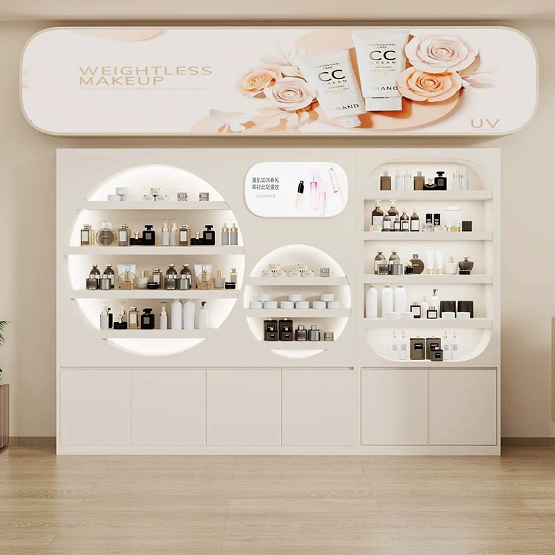 

High-end custom floor beauty product display cabinet commercial locker