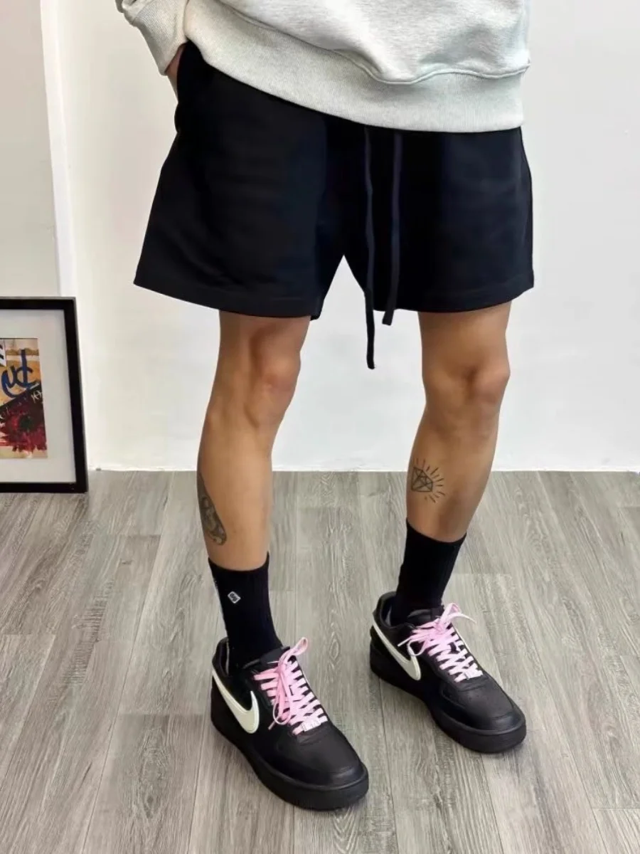 

American Casual Vibe Basic Dstring Five-Quarter orts Мужские летние универсальные цветные прямые спортивные брюки High Street