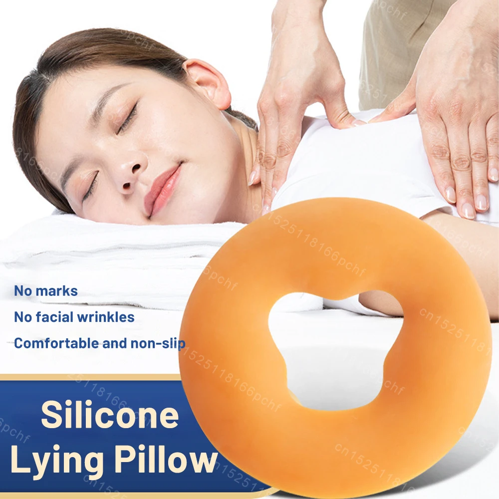 Soft Silicone Pillow Spa Beauty Pad Resuable Non-Slip Massage Pillow Without Film Salon Face Massage Relax Beauty Cushion Pad