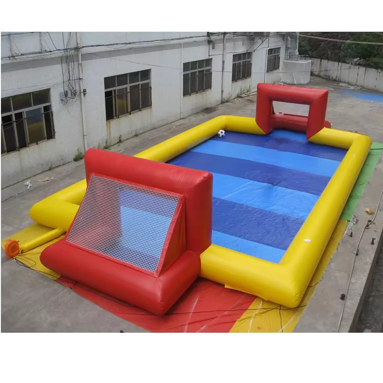 Outdoor Commercial Inflatable Soccer Field Soap Lilytoys Football Field PVC Inflatable Football Pitch For Sports Events Game