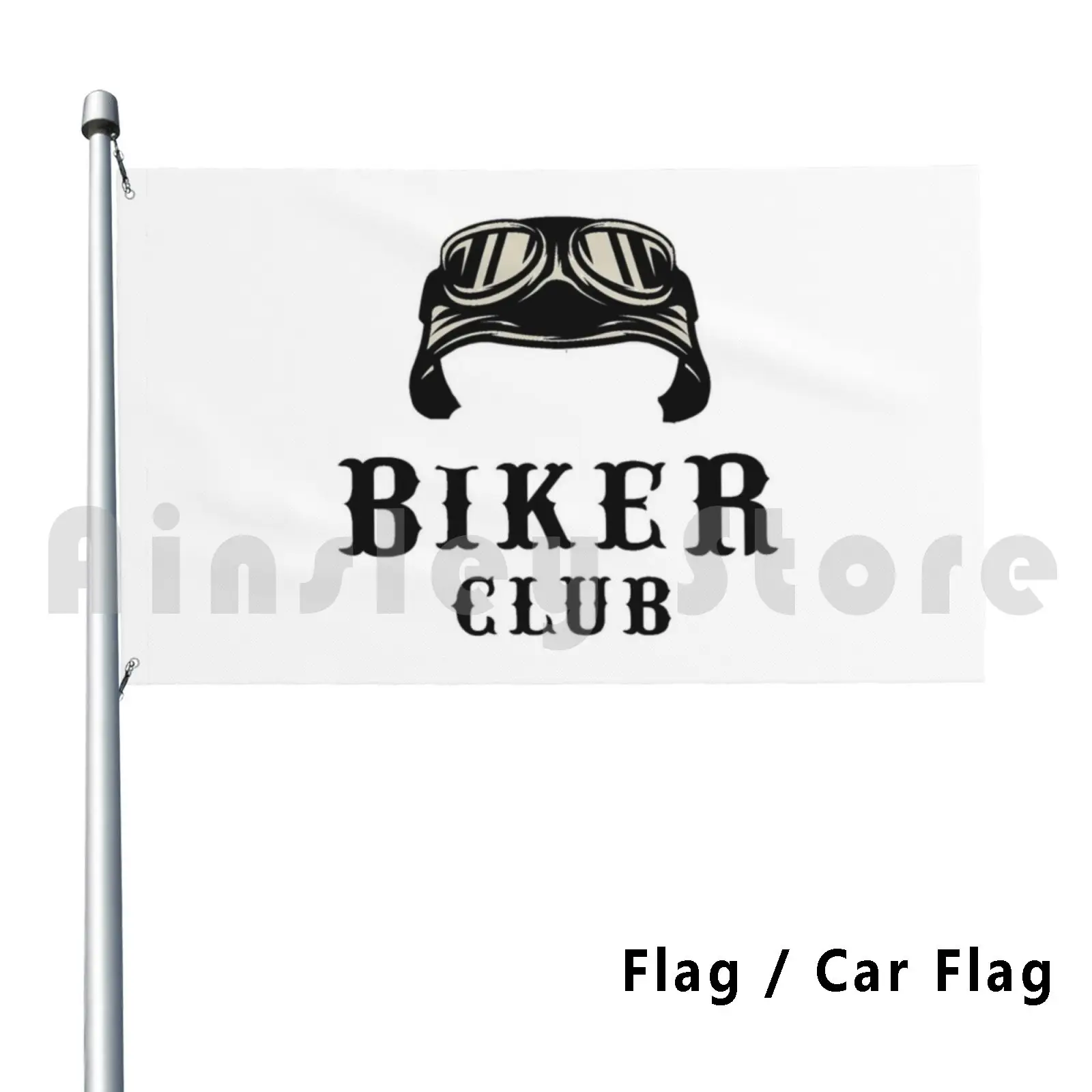 Biker Club , Chopper American Classic Funny , Motorcycle , 12 Outdoor Decor Flag Car Flag Long Sleeve Long Sleeve