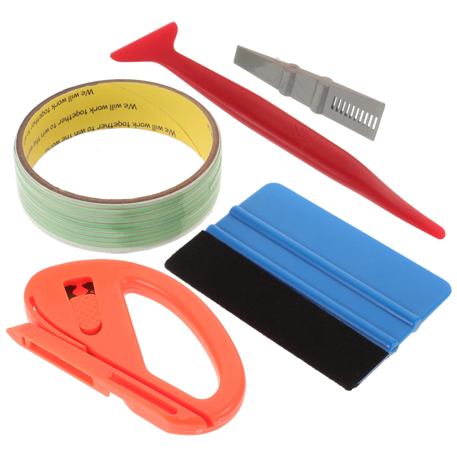 

1Set Vinyl Wrap Cutter Kit 5M High Adhesion No Residue Plastic Vehicle Supply Car Window Tint Trim Squeegee Scraper Tool Kit