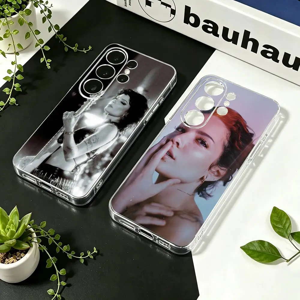 Singer H-Halsey  Phone Case For Samsung S21 S20 Ultra Plus FE S10 Transparent Silicone Phone Cover