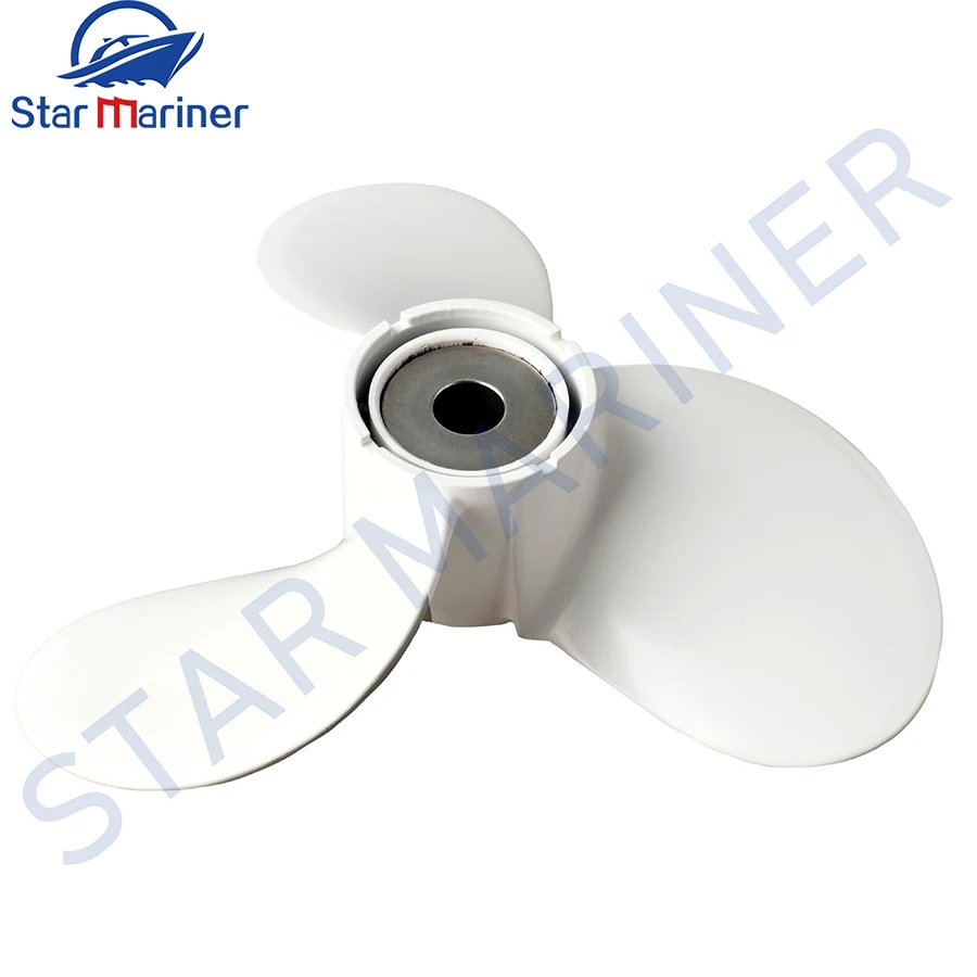 

676-45943-62 Marine Propeller 11 1/2x12 for Yamaha Outboard Engine 40HP Aluminum Pin Drive Spline 676-45943-62-EL 3-Blade