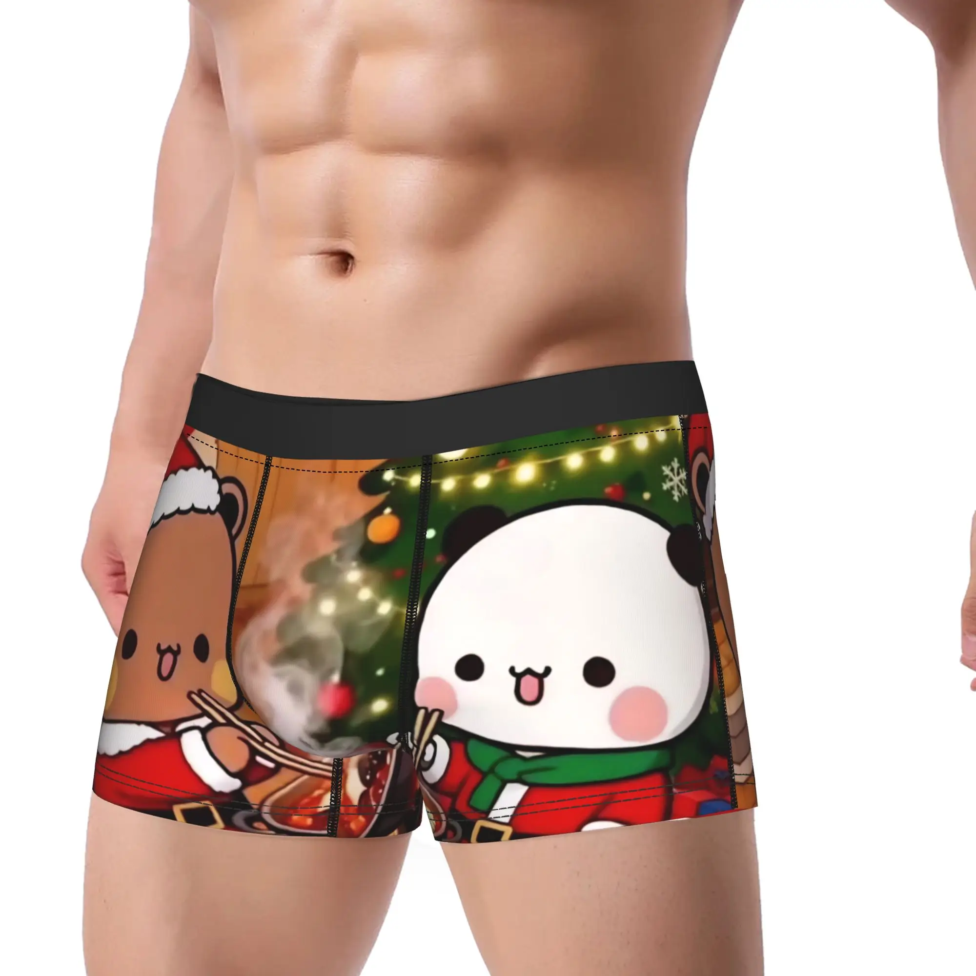 Kawaii Bear Underwear Bubu Dudu Men Boxer Brief Novelty Trunk Trenky Custom Plus Size Panties