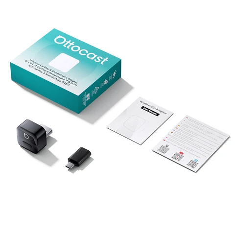 Ottocast Mini Pico Wireless CarPlay Android Auto адаптер Plug Play WiFi Bluetooth автоматическое подключение для VW Toyota Nissan Honda Ford