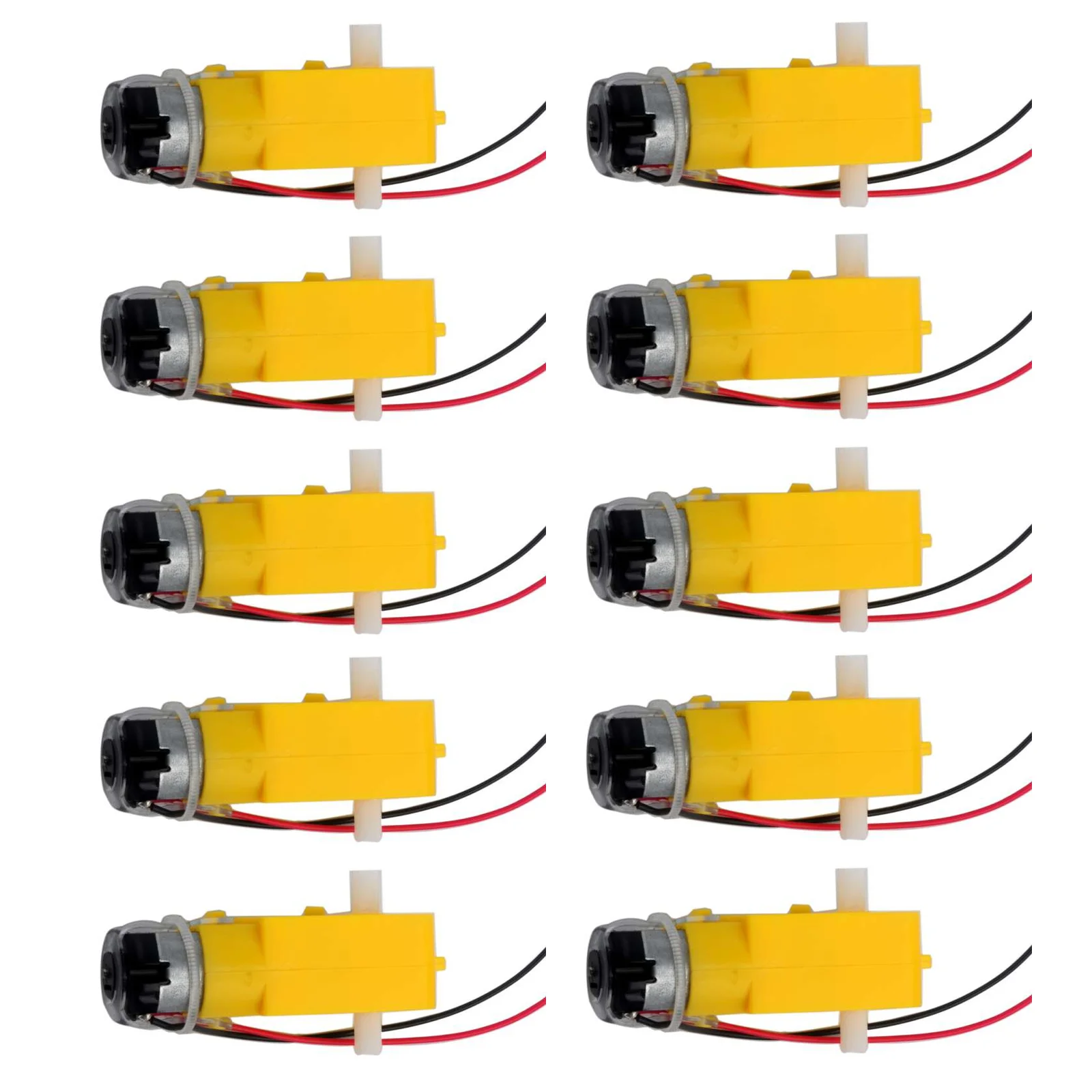 TT Gear Motor 200RPM 3-6V DC with 65mm Wheels for Arduino Robot Car 1:48 Ratio