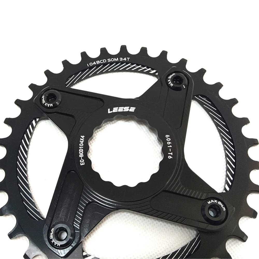 AEROWERK Leese BCD104 Einzelkettenblatt-Spider-Adapter, nur kompatibel mit RaceFace E-aston Interface Kurbeln für 104 BCD 1x-Geschwindigkeit. – Detail 2